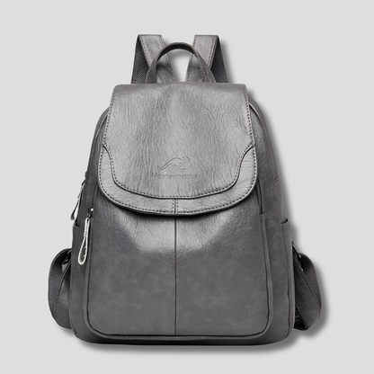 Women's Anti-Theft Backpack | Leather Style Embossed Finish