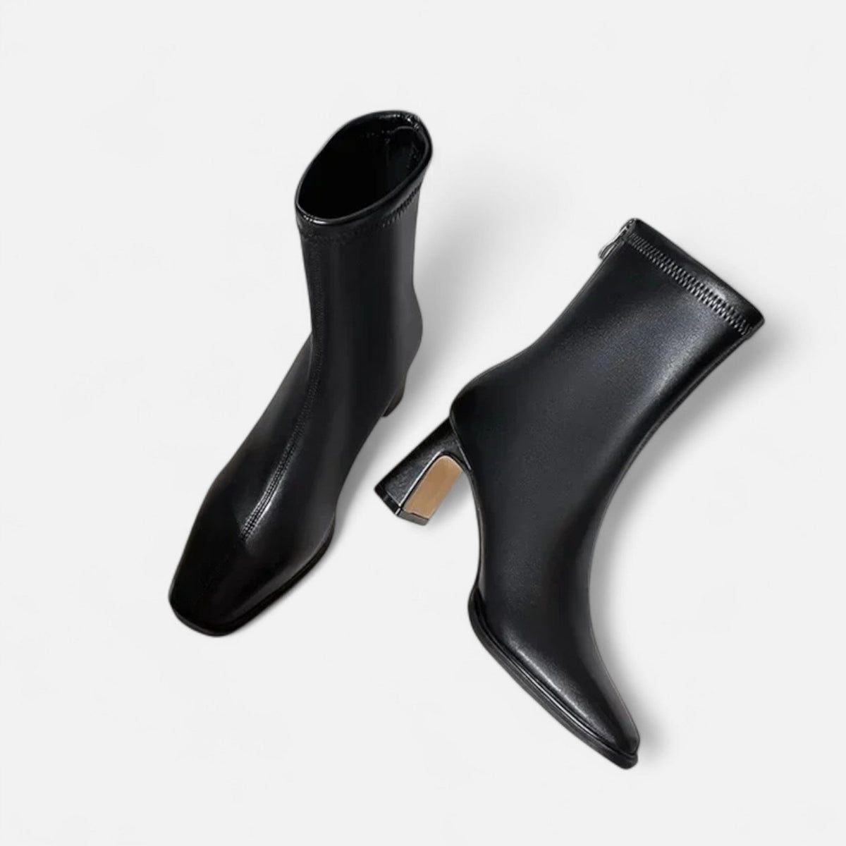 Women's Vintage Ankle Boots | Square Toe Block Heel Style