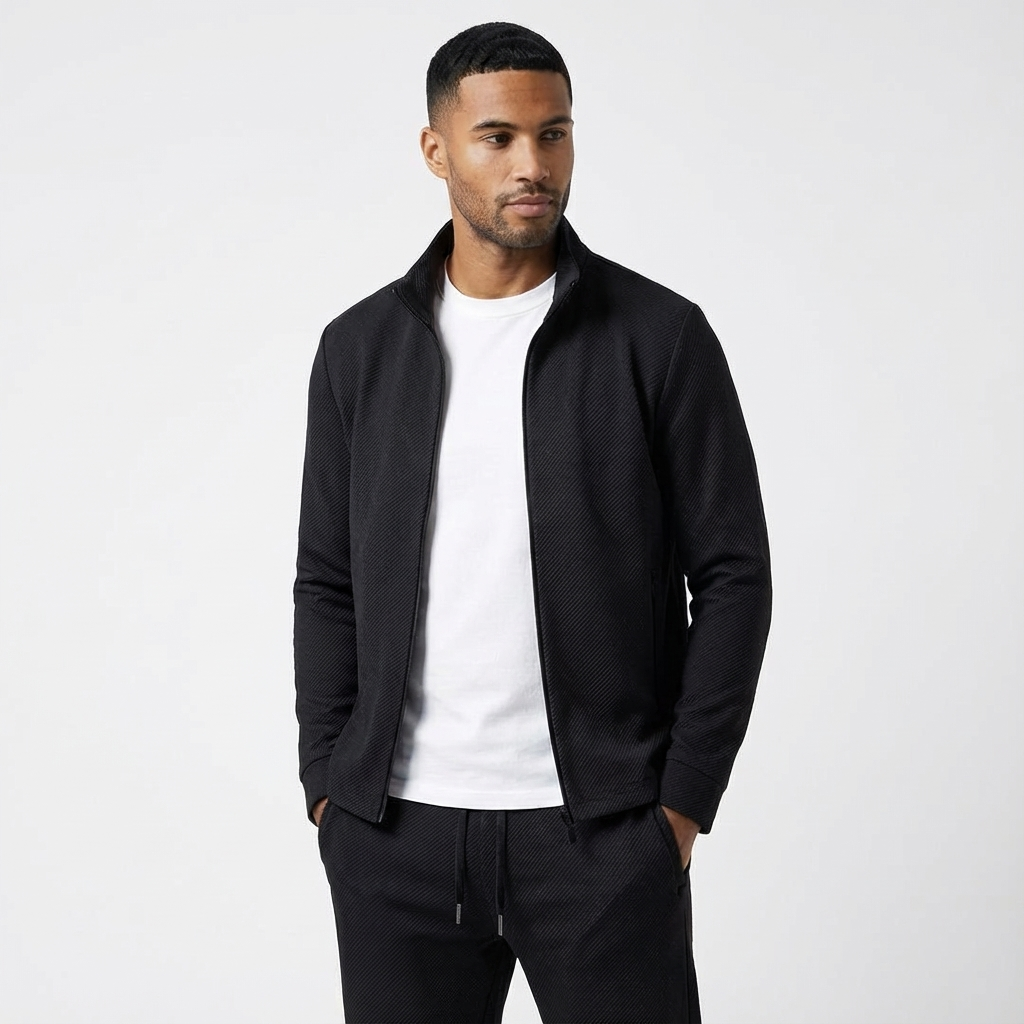 Men's Two-Piece Zip Tracksuit | Stretch Fit Training Set