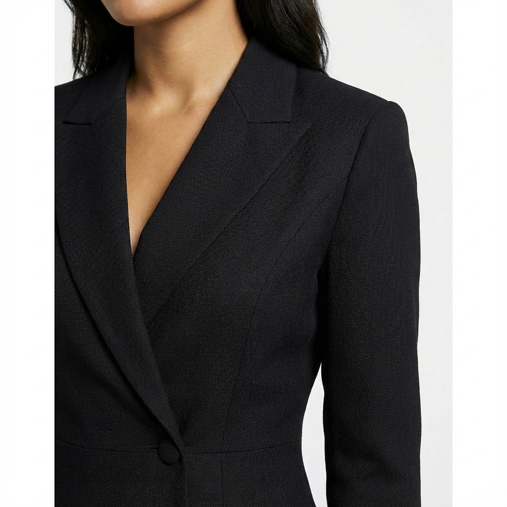 Women's Blazer Midi Dress | Button-Front Office to Evening