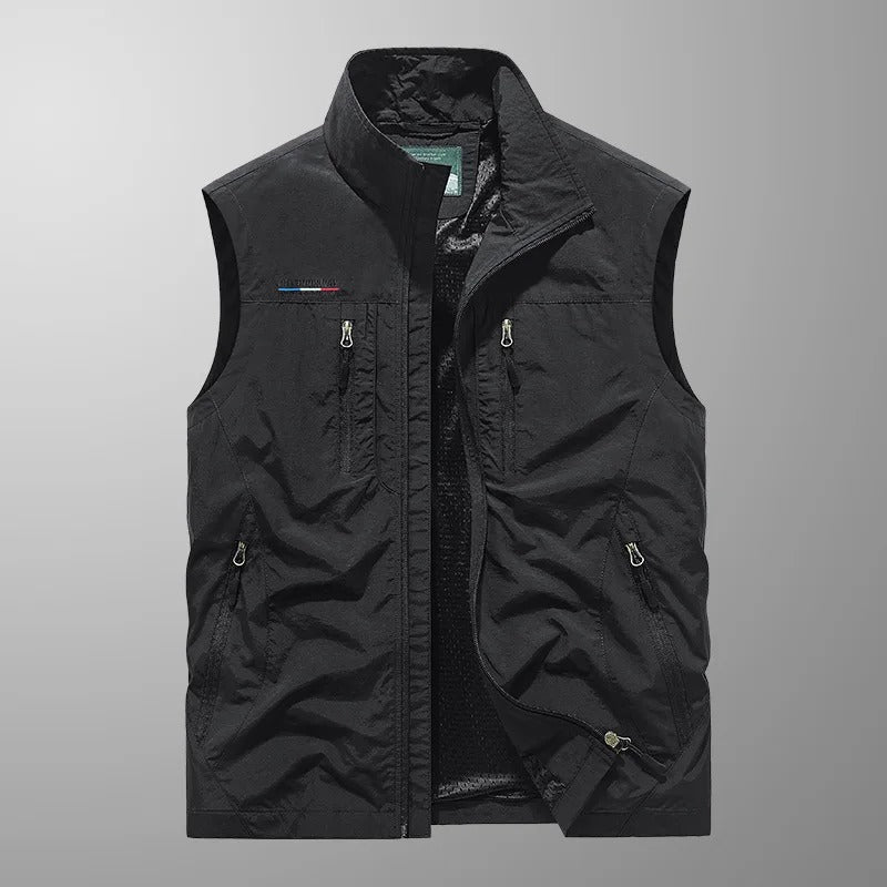 Men's Zip Bodywarmer | Stand Collar Outdoor Vest