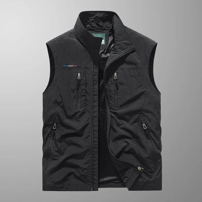 Men's Zip Bodywarmer | Stand Collar Outdoor Vest
