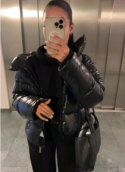 Women's Slim-Fit Insulated Puffer Jacket | Stylish Winter Coat