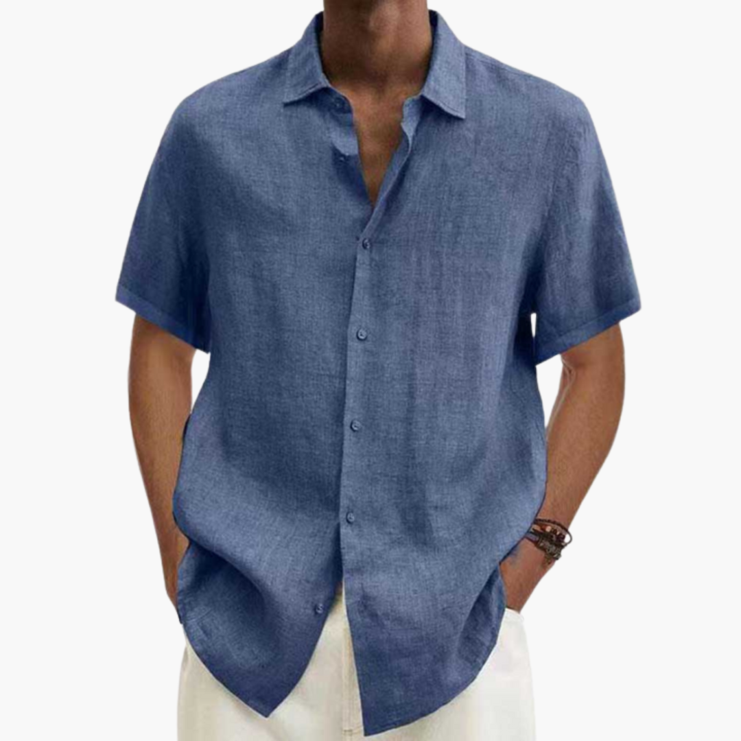 Men's Short Sleeve Button-Down Shirt | Casual Summer