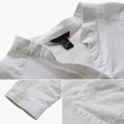 Women's Loose Blouse | Long Sleeve Stand-up Collar Shirt