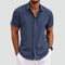 Men's Short Sleeve Summer Shirt | Linen-Style Lightweight Beach Top