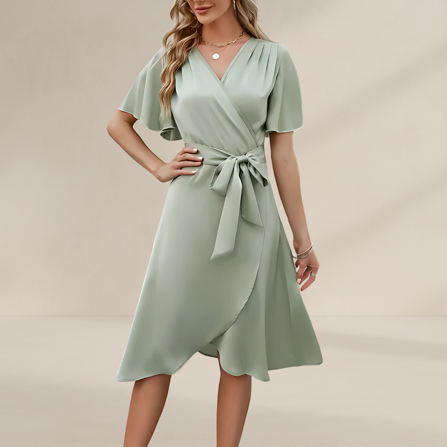 Women's Wrap Dress | V-Neck Side Tie Summer Style