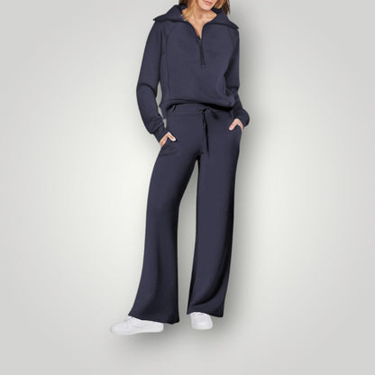 Women's Cozy Two-Piece Loungewear Set | Soft Sweatshirt & Pants