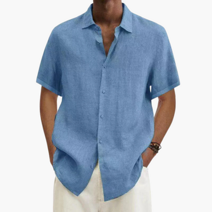 Men's Short Sleeve Button-Down Shirt | Casual Summer