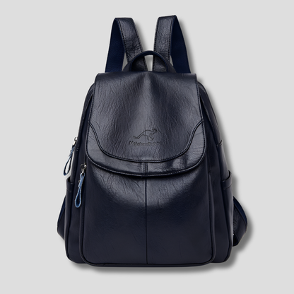 Women's Anti-Theft Backpack | Leather Style Embossed Finish