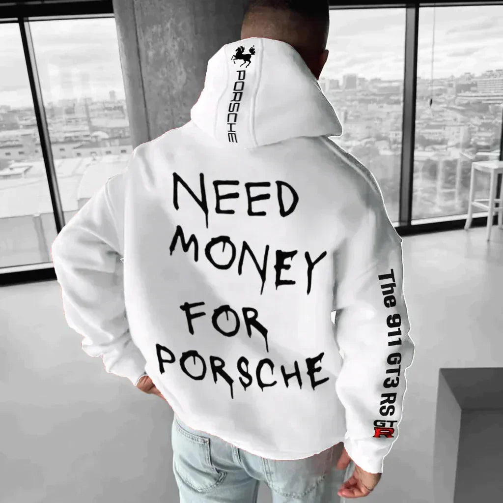 Men's Racing Print Hoodie | Graphic Pullover