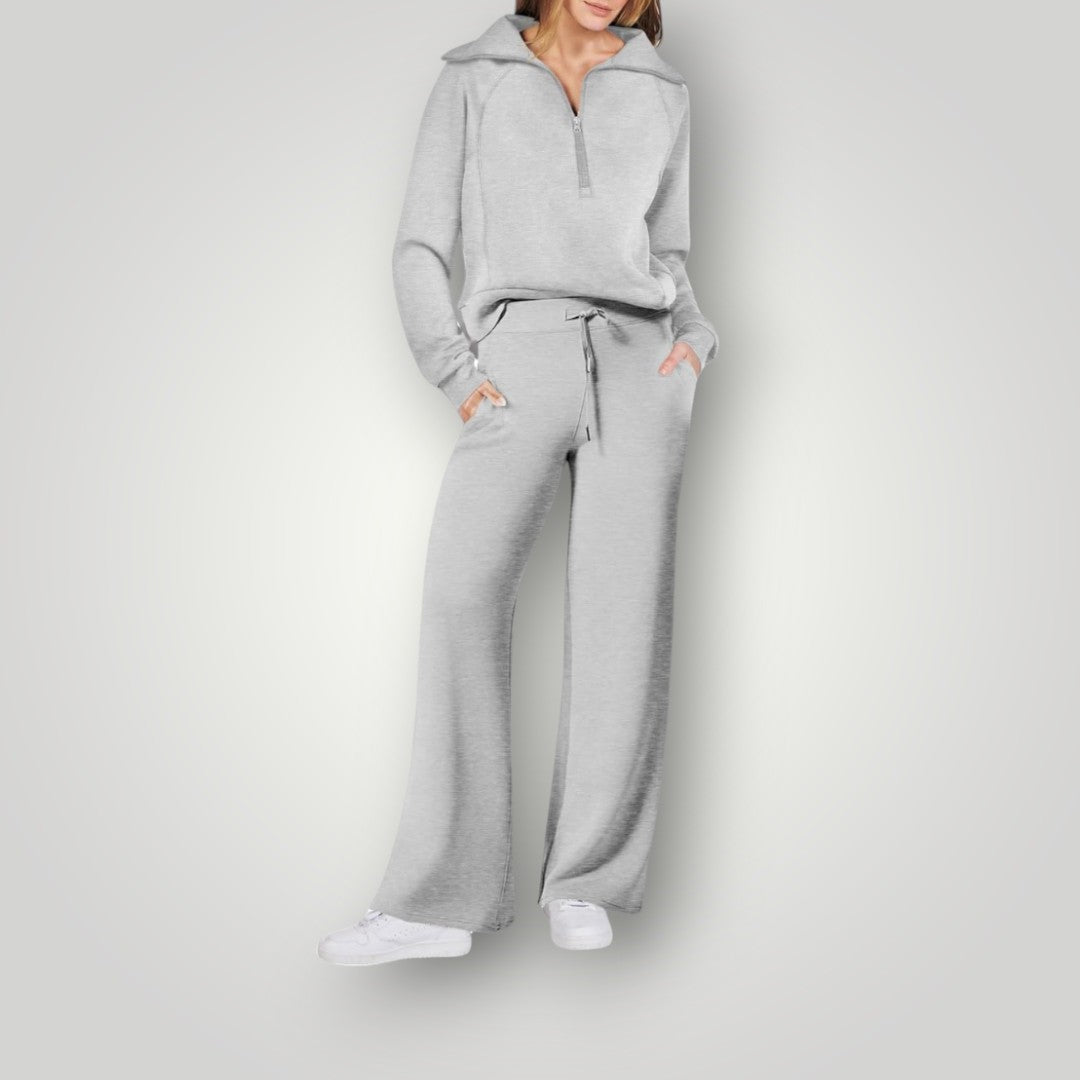 Women's Cozy Two-Piece Loungewear Set | Soft Sweatshirt & Pants