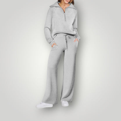 Women's Cozy Two-Piece Loungewear Set | Soft Sweatshirt & Pants