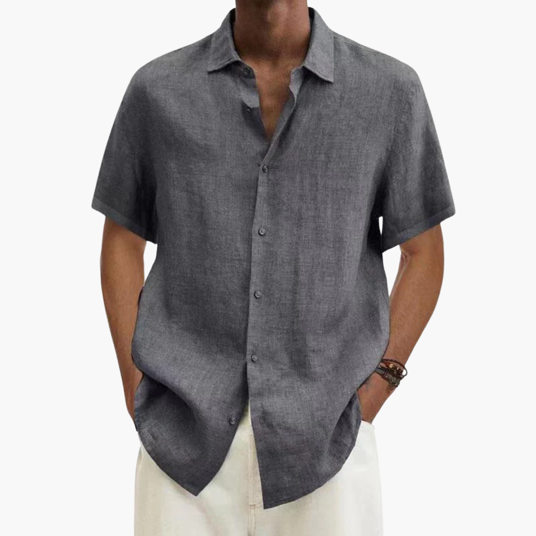 Men's Short Sleeve Button-Down Shirt | Casual Summer