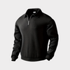Men's Quarter-Zip Sweater | Geometric Print Knit