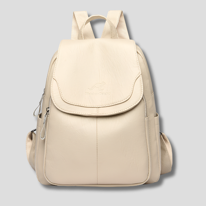 Women's Anti-Theft Backpack | Leather Style Embossed Finish