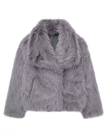 Women's Faux Fur Coat | Eco-Friendly Winter Warmth
