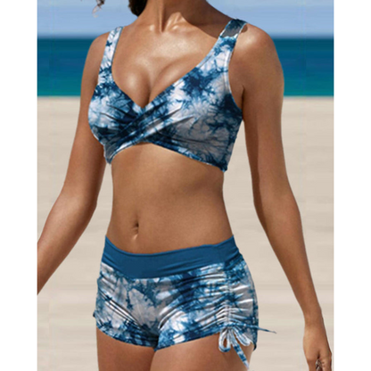 Women's High-Waist Bikini Set | Shaping Adjustable Straps