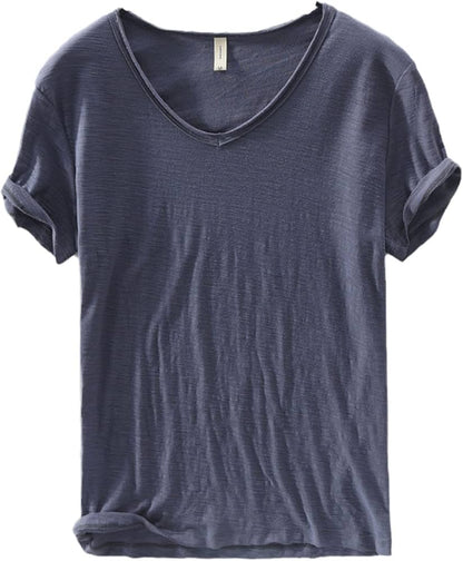 Men's V-Neck T-Shirt | Lightweight Casual Short-Sleeve