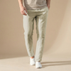 Men's Linen Style Trousers | Breathable Elastic Waist Summer Fit