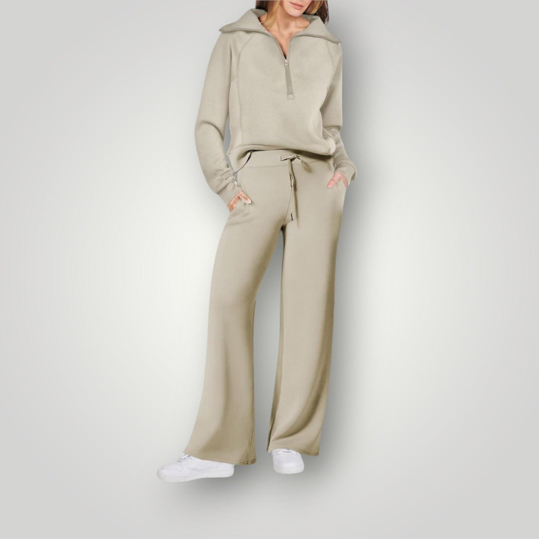 Women's Cozy Two-Piece Loungewear Set | Soft Sweatshirt & Pants