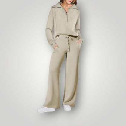 Women's Cozy Two-Piece Loungewear Set | Soft Sweatshirt & Pants
