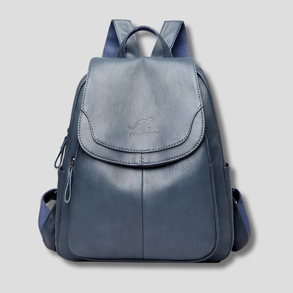Women's Anti-Theft Backpack | Leather Style Embossed Finish