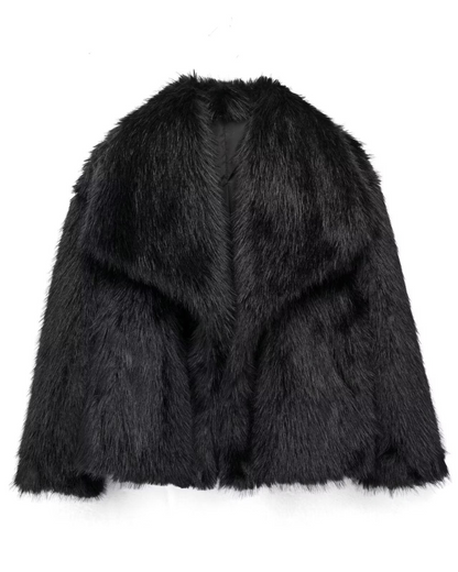 Women's Faux Fur Coat | Eco-Friendly Winter Warmth