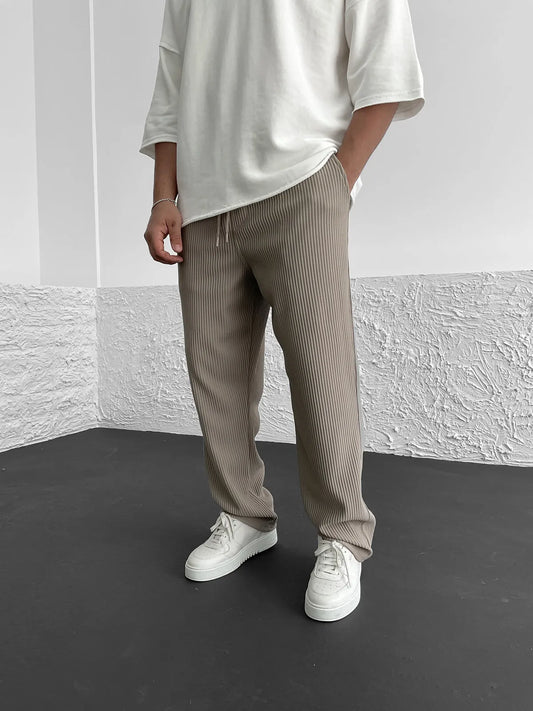 Women's Ribbed Trousers | Soft Stretch Everyday Fit