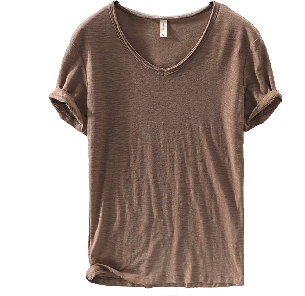 Men's V-Neck T-Shirt | Lightweight Casual Short-Sleeve