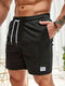 Men's Corduroy Style Summer Shorts | Elastic Waist Straight Fit