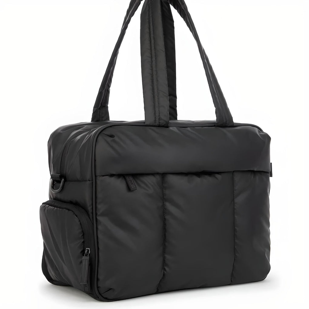 Lightweight Quilted Puffer Duffle Bag | Gym & Weekend Bag