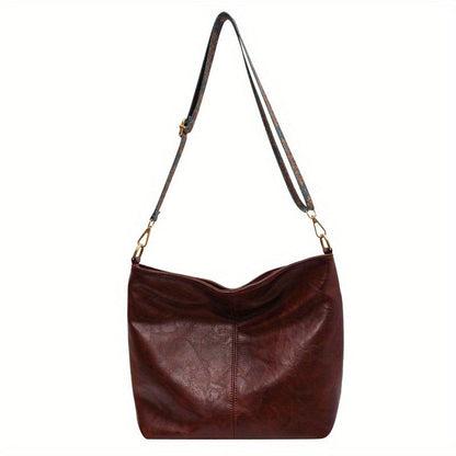 Women's Large Capacity Hobo Bag | Leather Style Everyday Tote