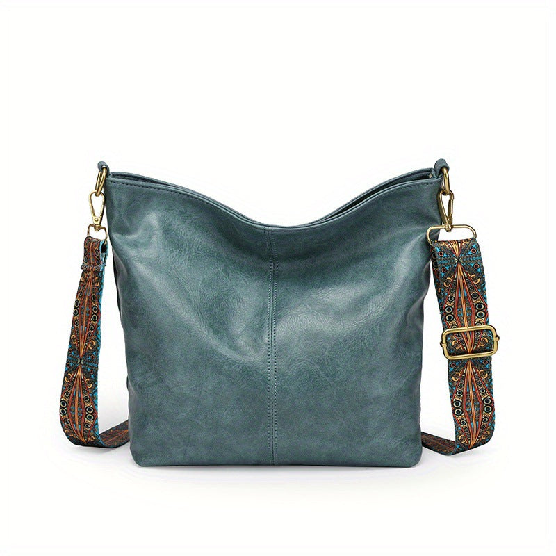 Women's Large Capacity Hobo Bag | Leather Style Everyday Tote