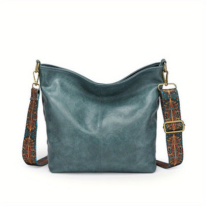 Women's Large Capacity Hobo Bag | Leather Style Everyday Tote