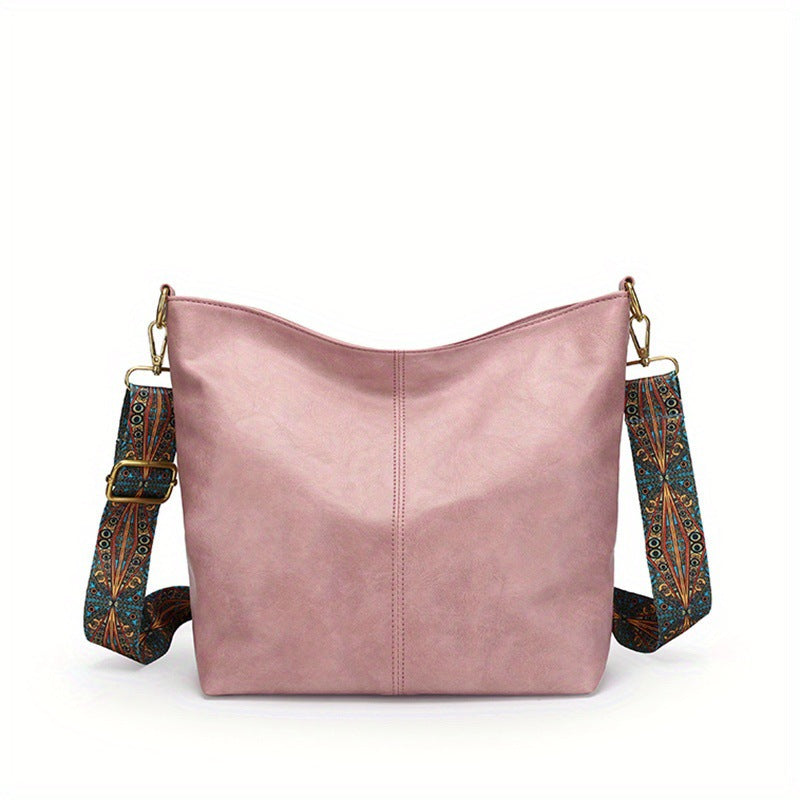 Women's Large Capacity Hobo Bag | Leather Style Everyday Tote