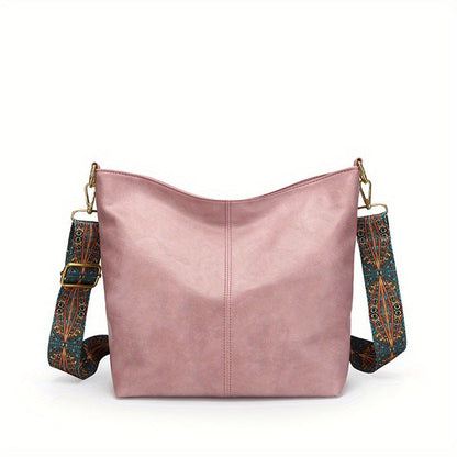 Women's Large Capacity Hobo Bag | Leather Style Everyday Tote