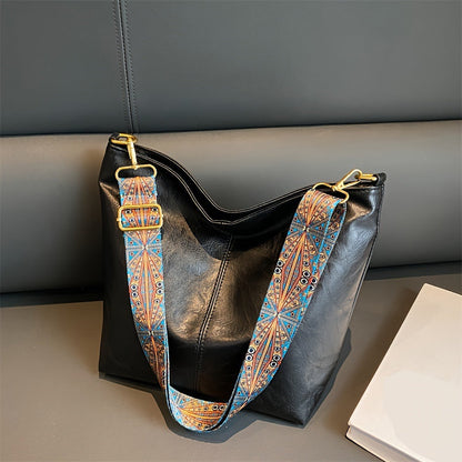 Women's Large Capacity Hobo Bag | Leather Style Everyday Tote