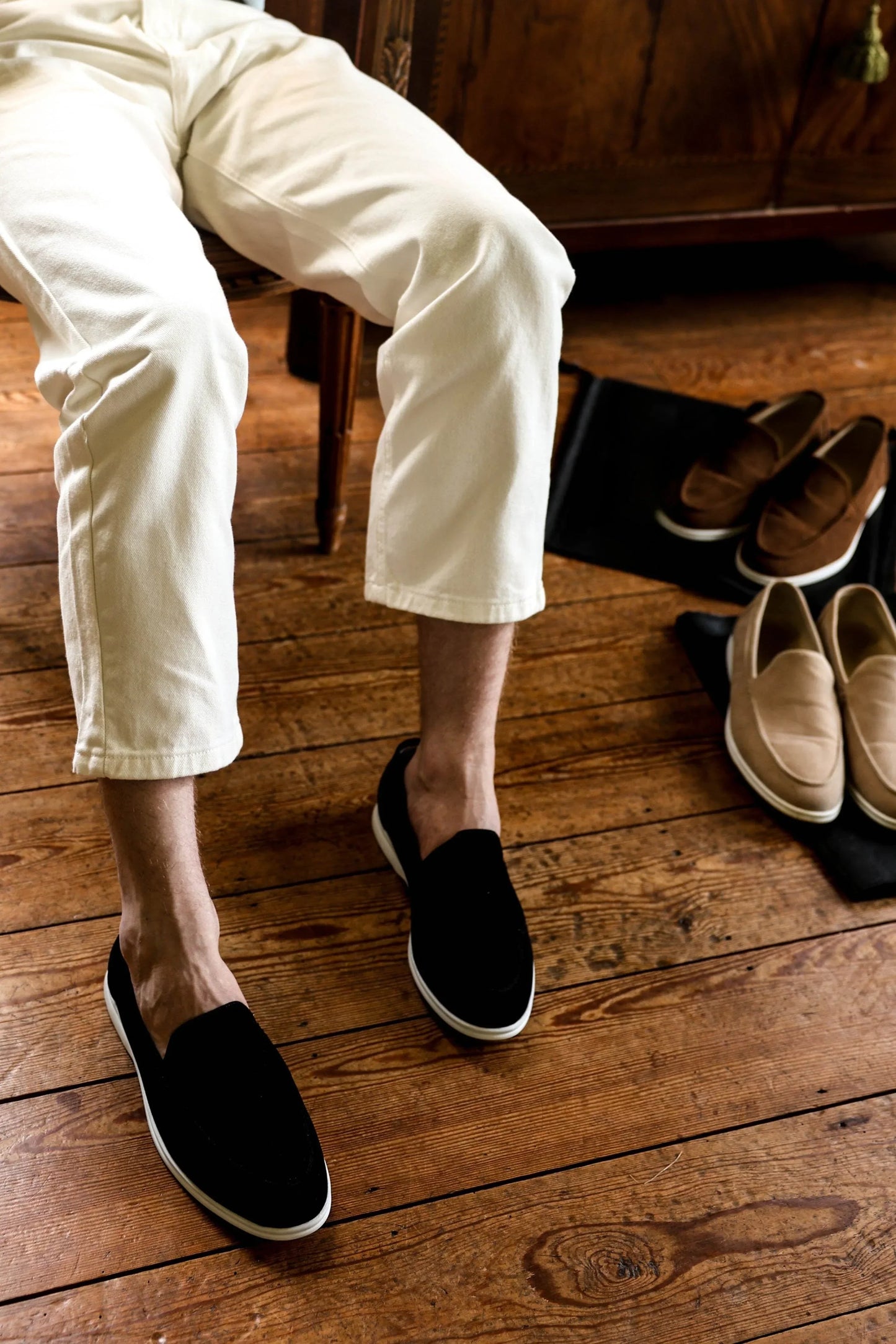 Men's Faux Suede Loafers
