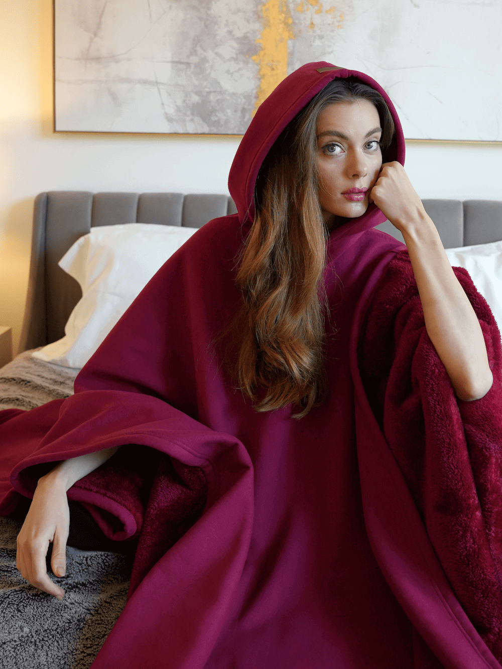 Oversized Comfort Relaxation Pullover with Soft French Terry
