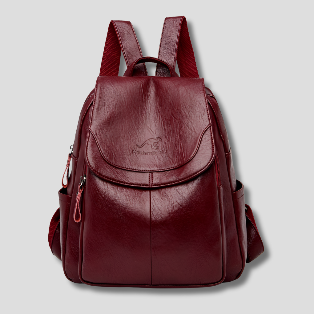 Women's Anti-Theft Backpack | Leather Style Embossed Finish