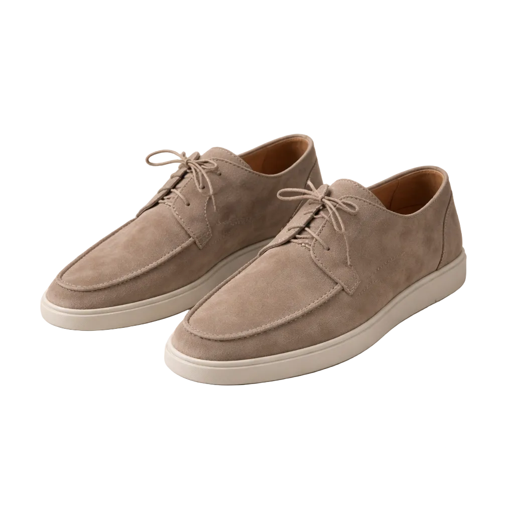 Men's Leather Style Loafers | Lace-Up Classic Closed Toe Shoes