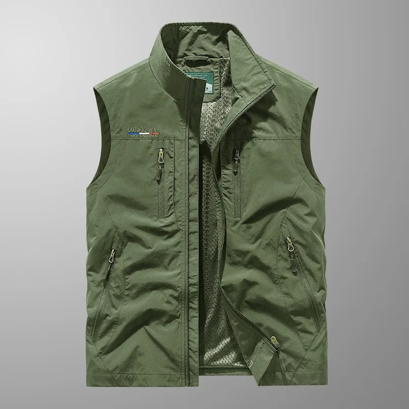 Men's Zip Bodywarmer | Stand Collar Outdoor Vest