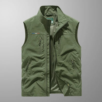 Men's Zip Bodywarmer | Stand Collar Outdoor Vest