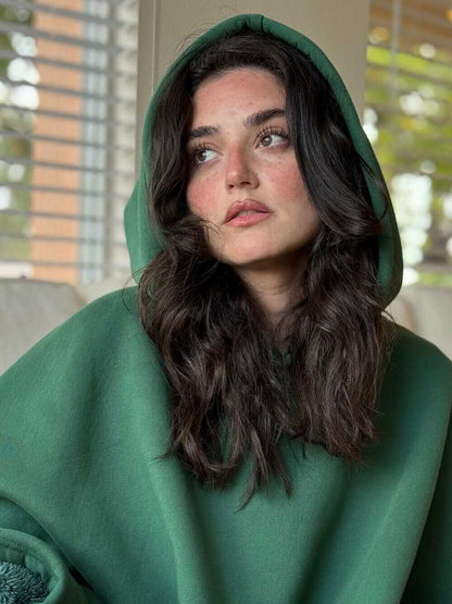 Oversized Comfort Relaxation Pullover with Soft French Terry