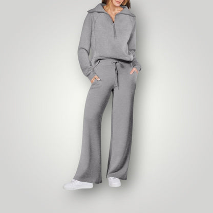 Women's Cozy Two-Piece Loungewear Set | Soft Sweatshirt & Pants