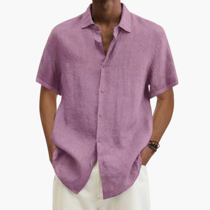 Men's Short Sleeve Button-Down Shirt | Casual Summer