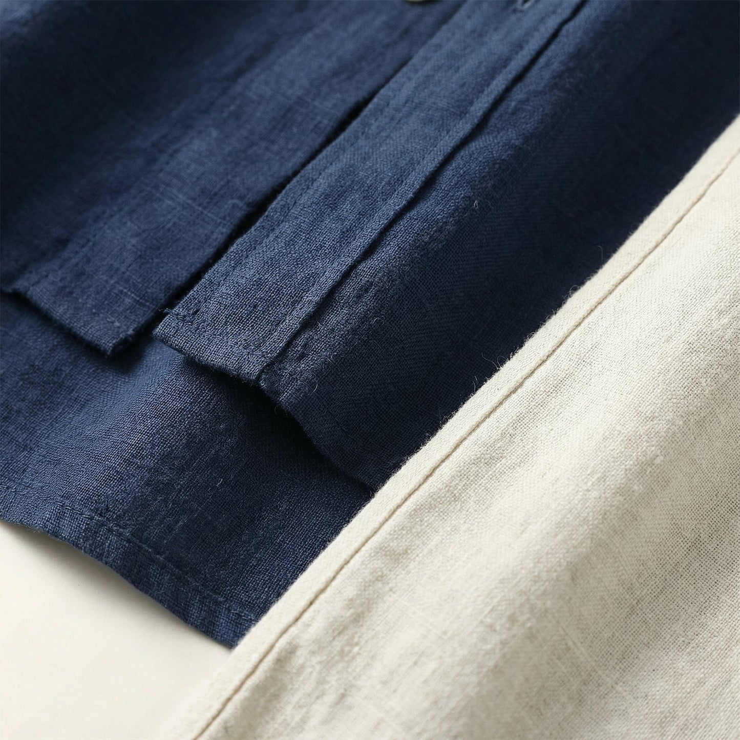 Linen-Style Summer Set | Lightweight Shirt & Trousers