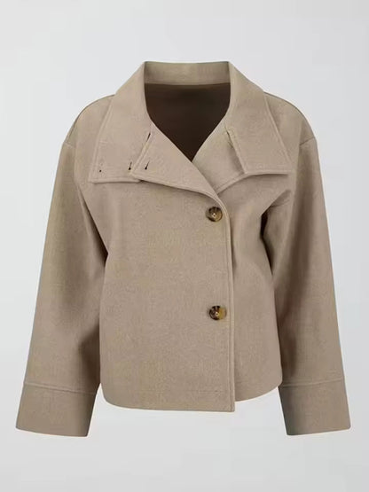 Women's Double-Breasted Short Coat | Tailored Warmth for Cooler Days