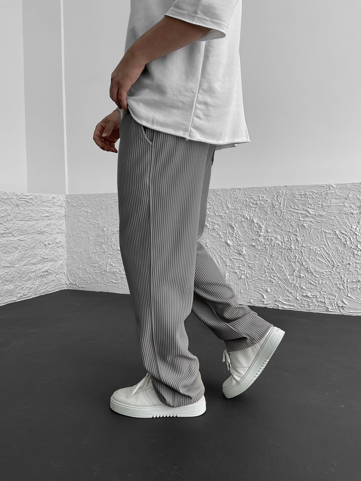 Women's Ribbed Trousers | Soft Stretch Everyday Fit